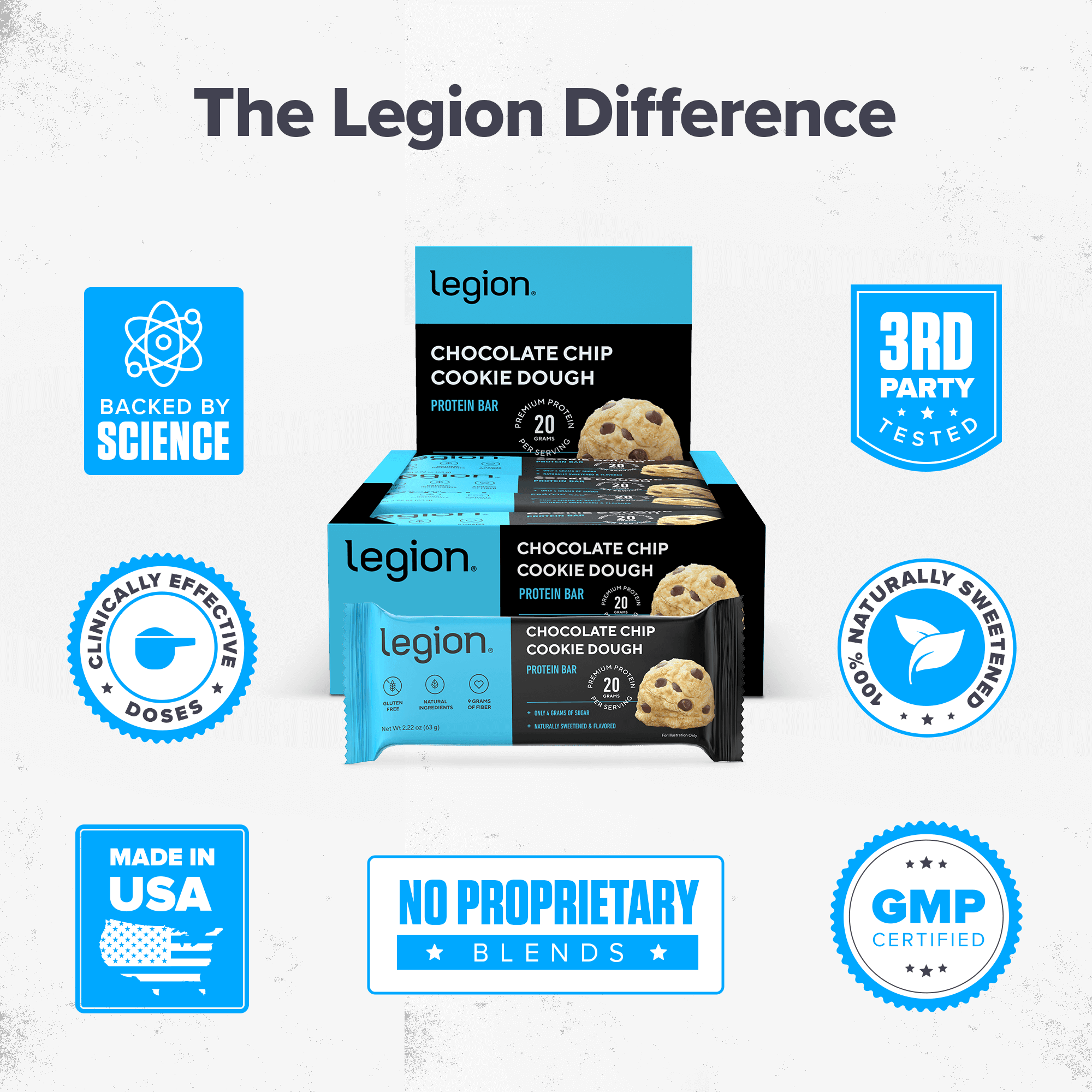 Natural High-Protein Bars Legion